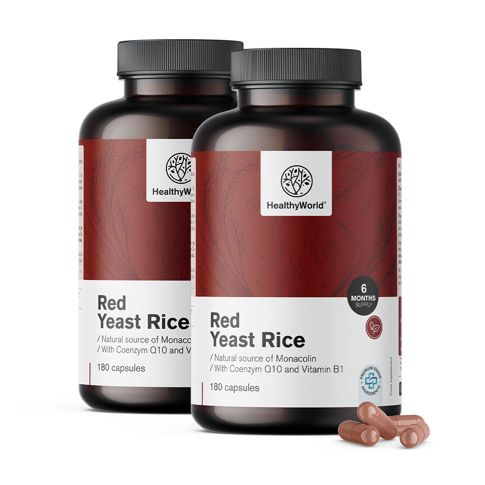 Rdeč kvasni riž 250 mg v kapsulah