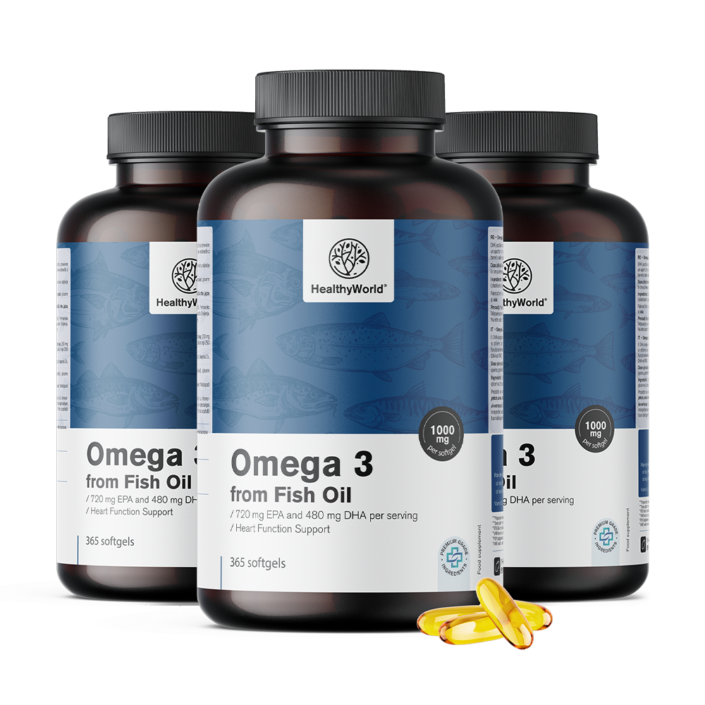 Omega-3 1000 mg z EPK in DHK