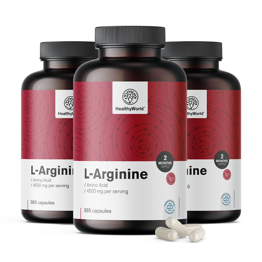 L-arginin 4500 mg v kapsulah