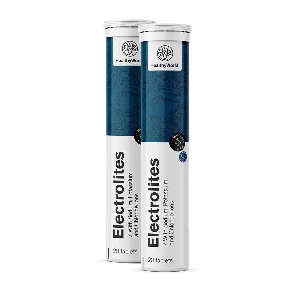 Elektroliti – šumeče tablete z okusom črnega ribeza