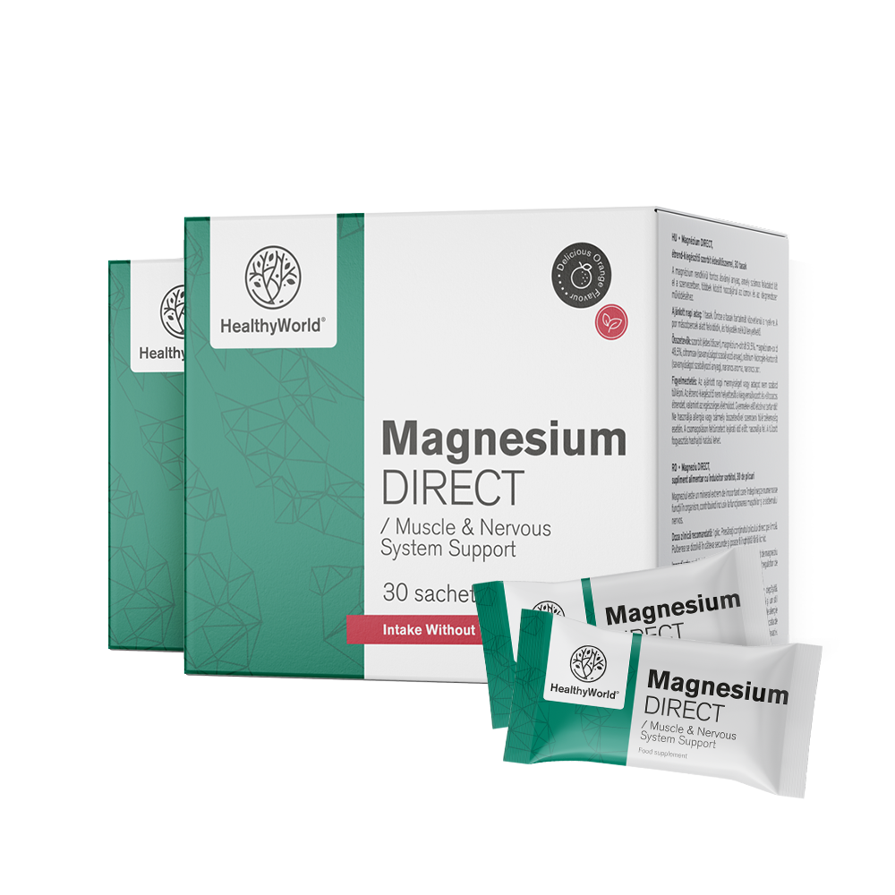 Magnezij DIRECT 400 mg z aromo pomaranče