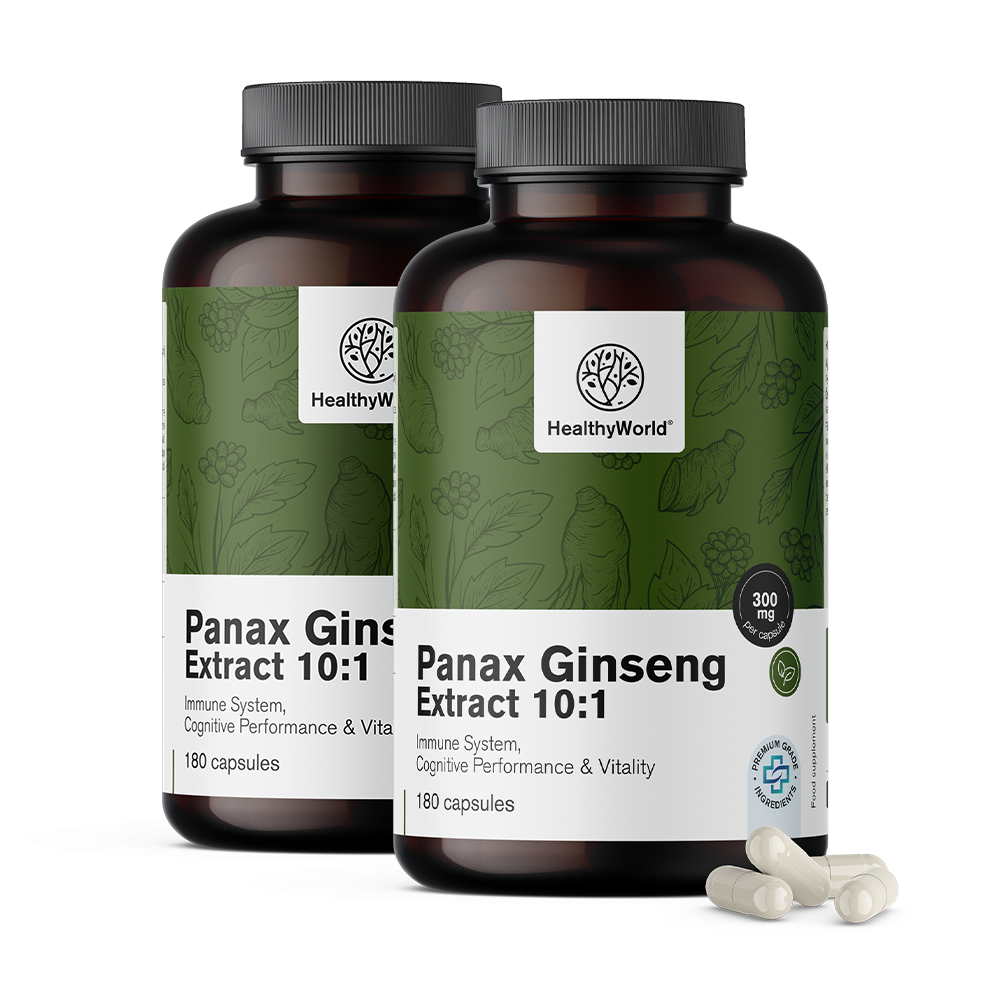 Panax Ginseng 300 mg – izvleček ginsenga 10:1 v kapsulah