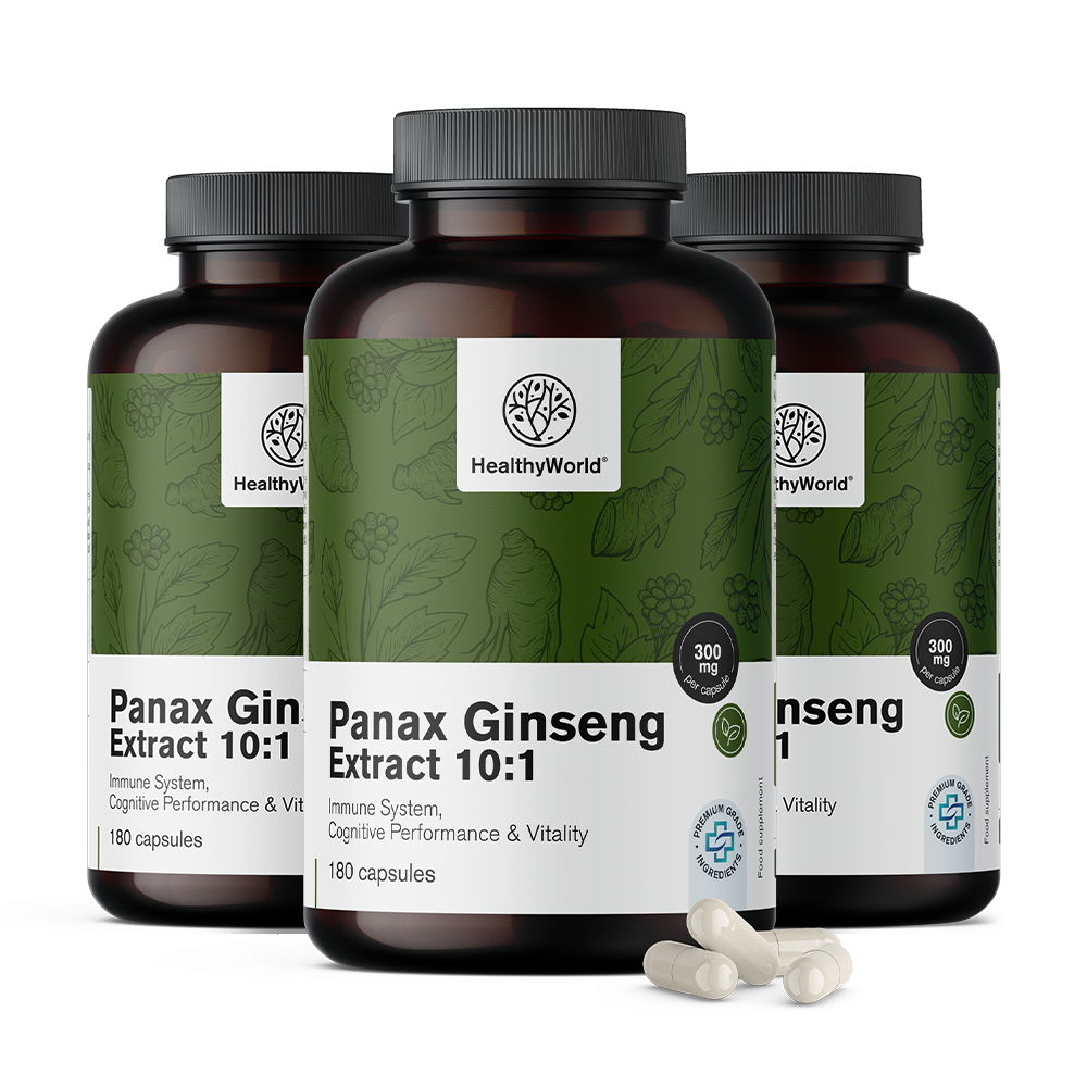 Panax Ginseng 300 mg – izvleček ginsenga 10:1 v kapsulah