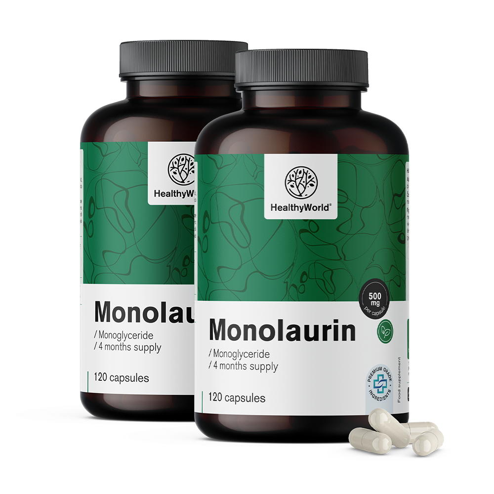 Monolaurin 500 mg v kapsulah